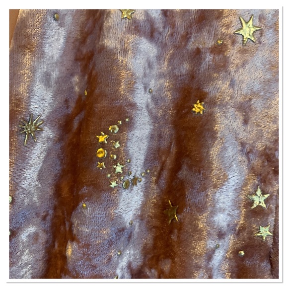 JNSQ Crushed Velvet Dress Pink Gold Size 6 - Picture 6 of 13